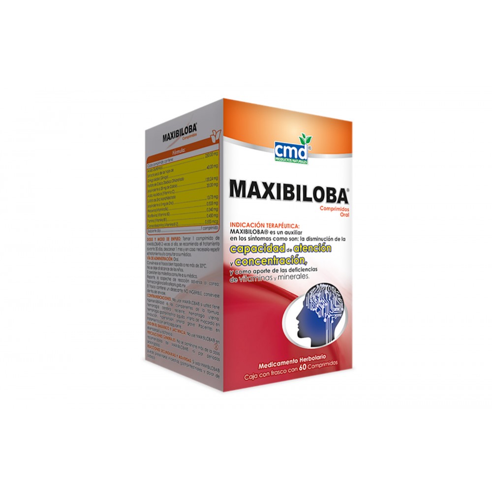 Medicamento Herbolario Maxibiloba capsulas Nice V110